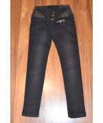 Чёрные,Джинсовые брюки Американки для девочек подростков оптом, Размеры 134-164 см .Фирма GRACE.Венгрия Фото 1